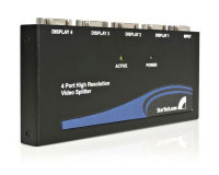 Startech.com 4 Port High-Resolution 350 MHz VGA Video Splitter / Distribution Amplifier (ST124PROGB)